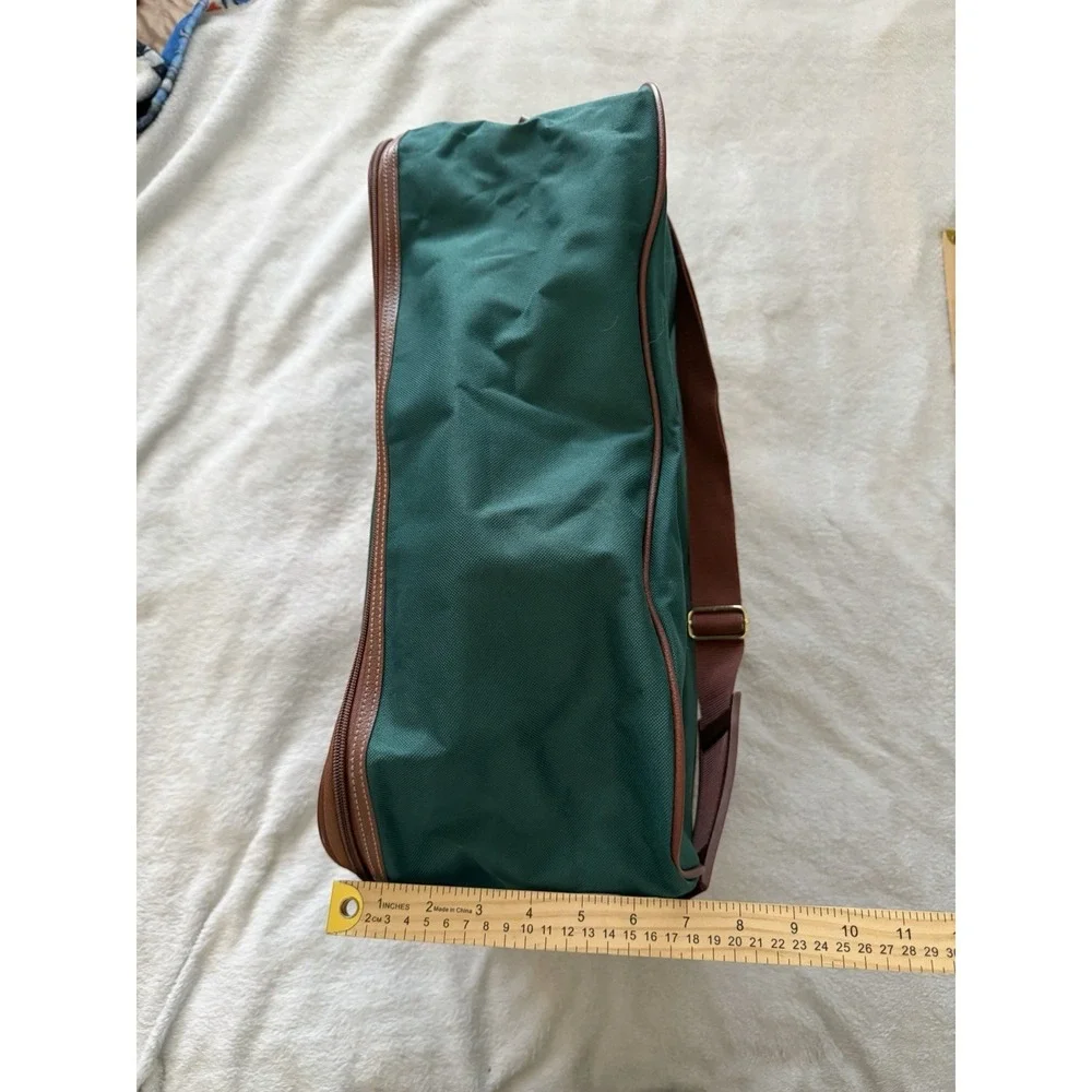 Vintage Polo Ralph Lauren Green Canvas Large Weekender Duffle Bag